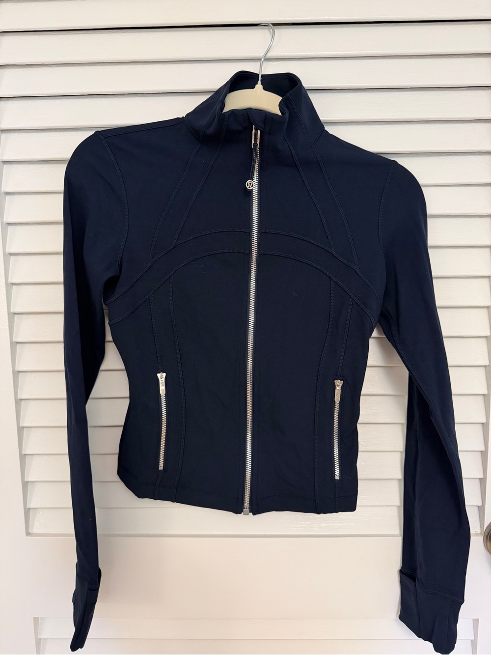 Lululemon Women's Navy Zip-Front Performance Jacket